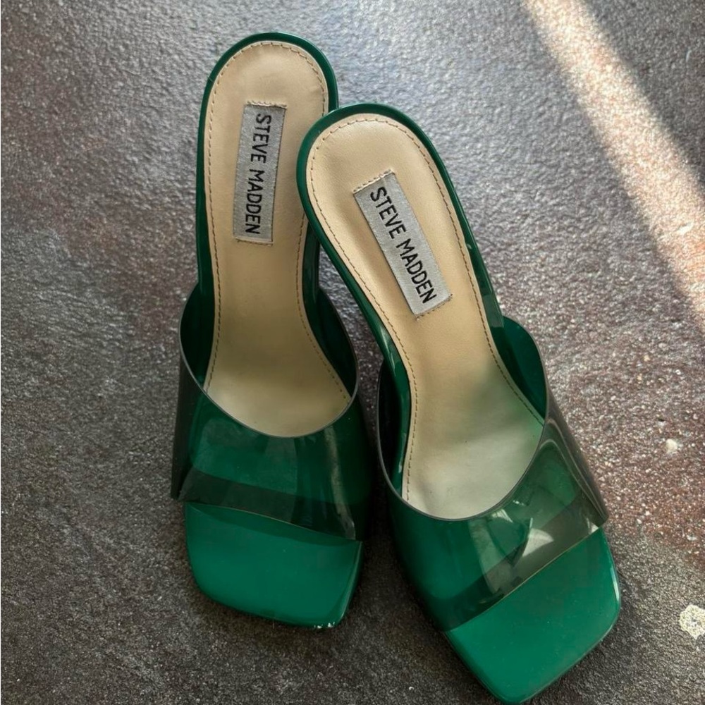 Steve Madden Emerald Green Mules
